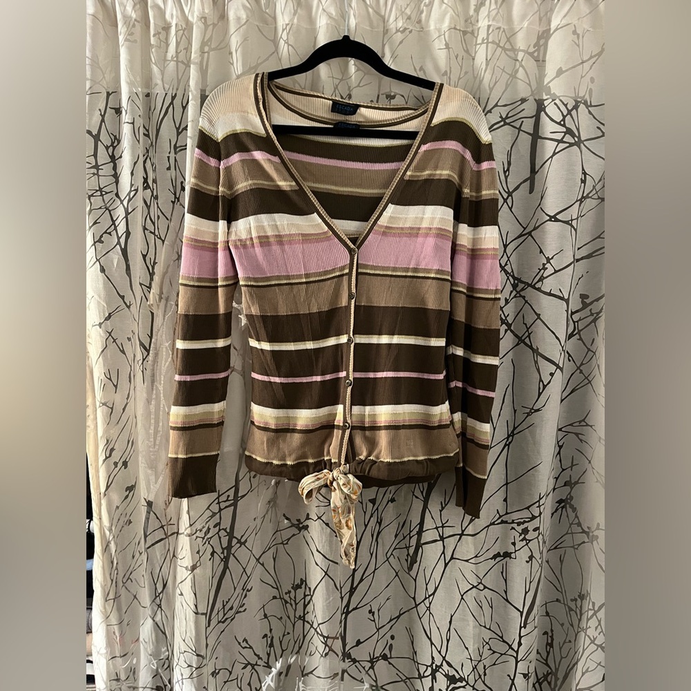 EUC Escada Sport twin set tank and cardigan